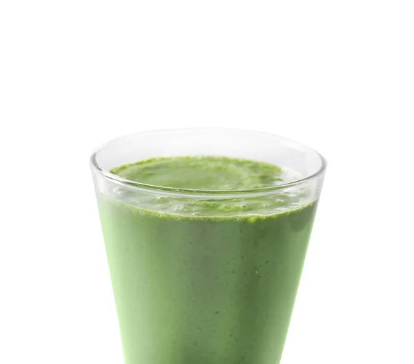新鮮な緑のスムージーのグラス — ストック写真