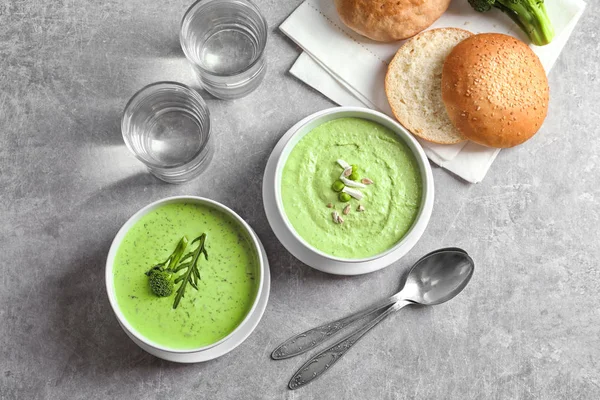 Deliciosa sopa de brócolis — Fotografia de Stock