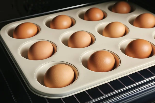 Cyny muffin z jajka na twardo — Zdjęcie stockowe