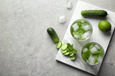 serinletici su nane ve salatalık ile 