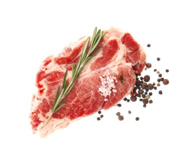 rosemary ile taze çiğ et 