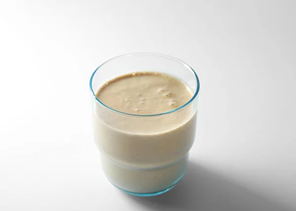 Glass of fresh protein smoothie — Stock Photo, Image