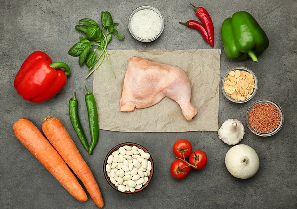 Ingredientes para un delicioso chile de pavo — Foto de Stock