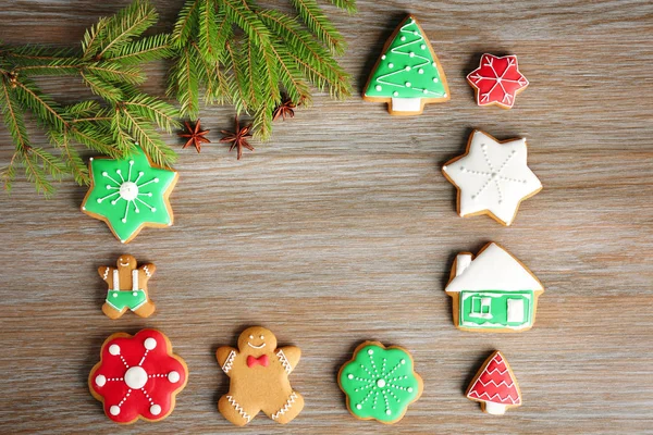 Sabrosas galletas caseras de Navidad — Foto de Stock