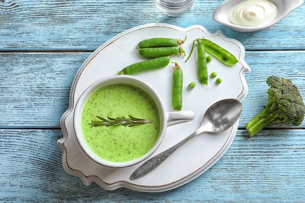 Köstliche Brokkoli-Suppe — Stockfoto