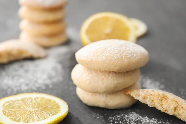 Homemade cookies with lemon flavor — Stock Photo, Image