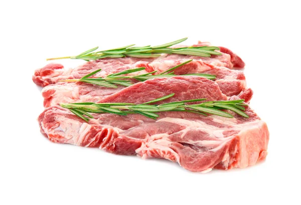 rosemary ile taze çiğ et 