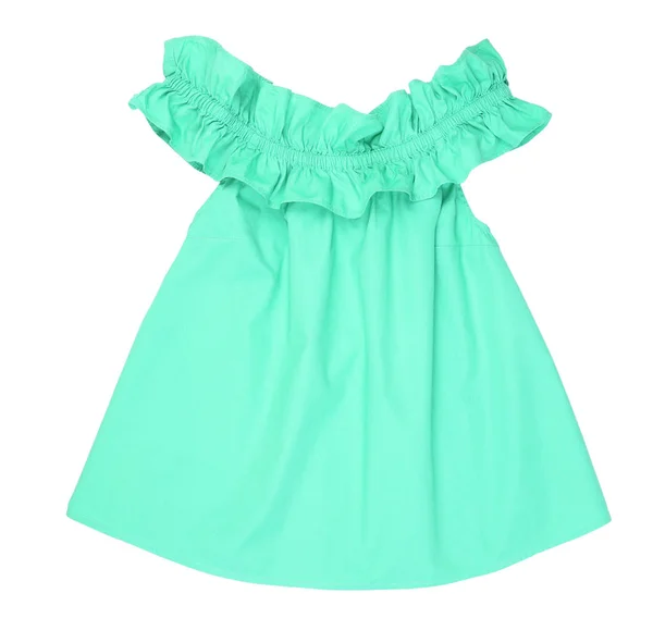 Elegante fora ombro ruffle top — Fotografia de Stock