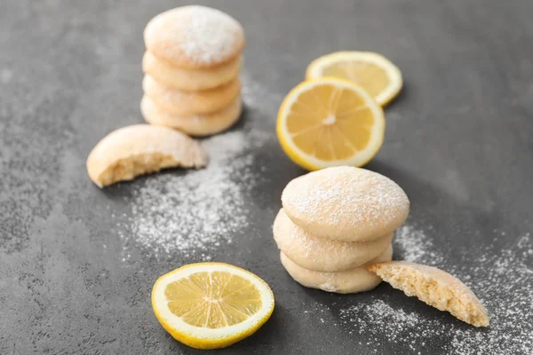 Homemade cookies with lemon flavor — Stock Photo, Image