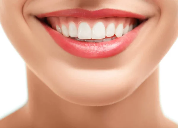 Mujer con dientes sanos — Foto de Stock