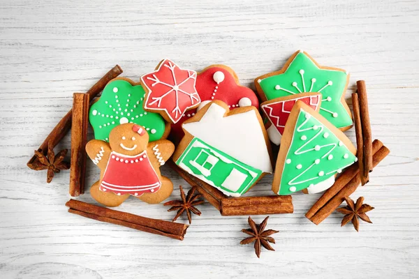 Gustosi biscotti di Natale fatti in casa — Foto Stock