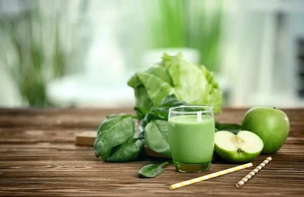 Jugo sano verde — Foto de Stock