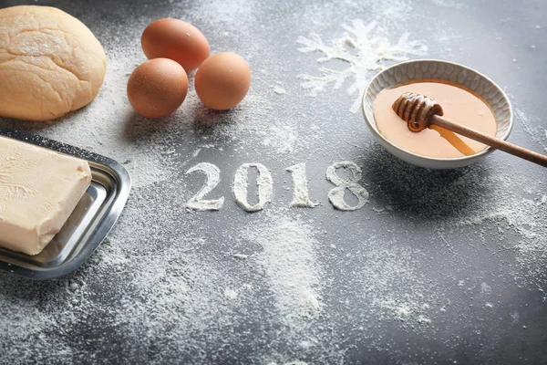 Ingredientes para galletas de Navidad —  Fotos de Stock