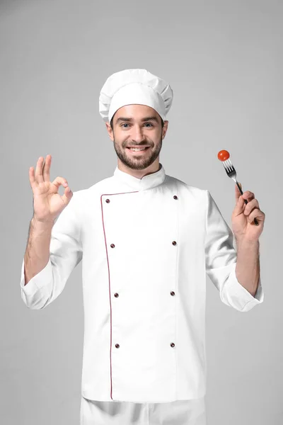 Młody kucharz mężczyzna — Zdjęcie stockowe