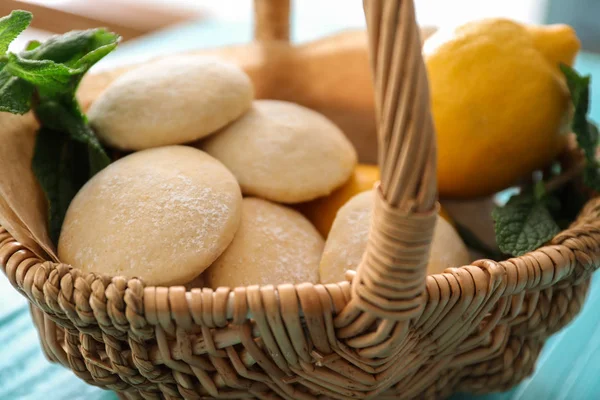 Zelfgemaakte citroen cookies — Stockfoto