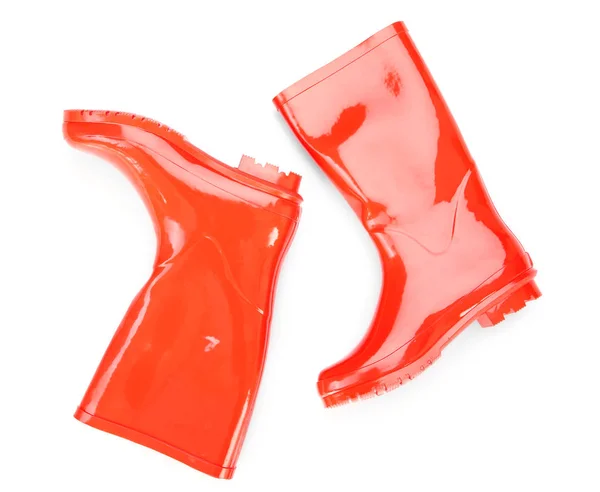 Stivali in gomma rossa — Foto Stock