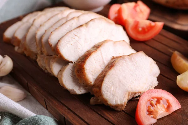 lezzetli dilimlenmiş hindi fileto 