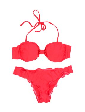 Klasik bikini mayo fırfırlar ile