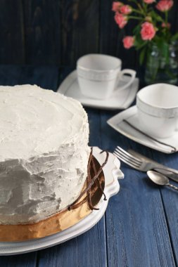 lezzetli vanilyalı pasta 