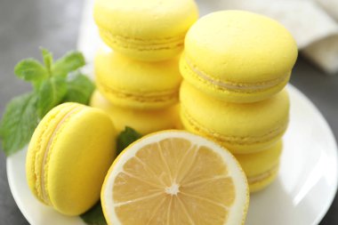 ev yapımı limon macarons 