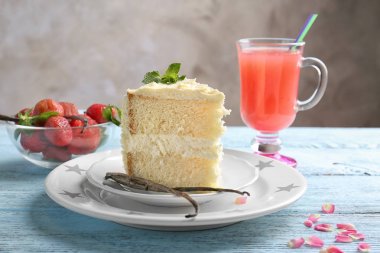 lezzetli vanilyalı pasta 