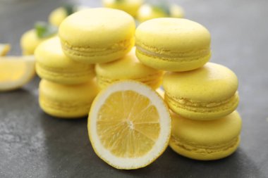 ev yapımı limon macarons 