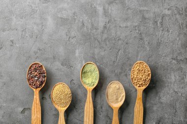 Superfood ürün yelpazesine ile kompozisyon 