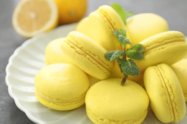 ev yapımı limon macarons 