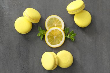 ev yapımı limon macarons 