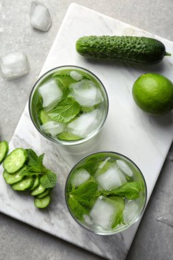 serinletici su nane ve salatalık ile