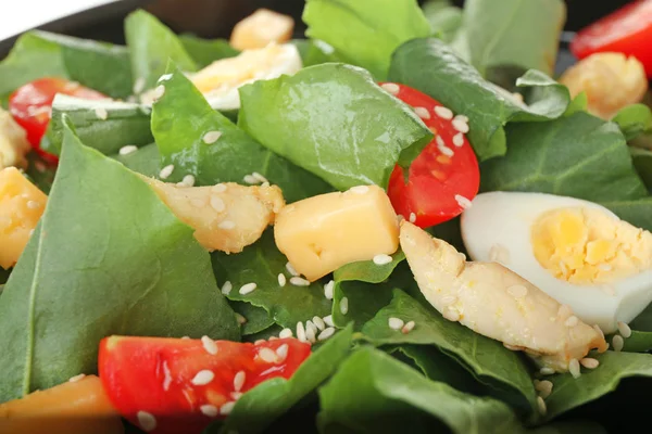 Salad with quail eggs — Stock Photo, Image