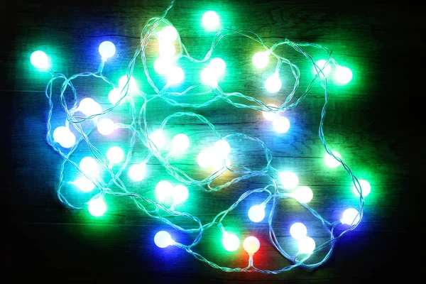 Luces de Navidad brillando — Foto de Stock