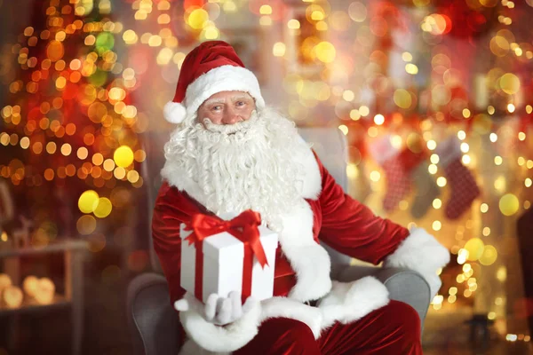 Kind authentic Santa Claus — Stock Photo, Image