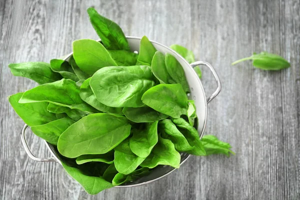 Friske spinatblader – stockfoto