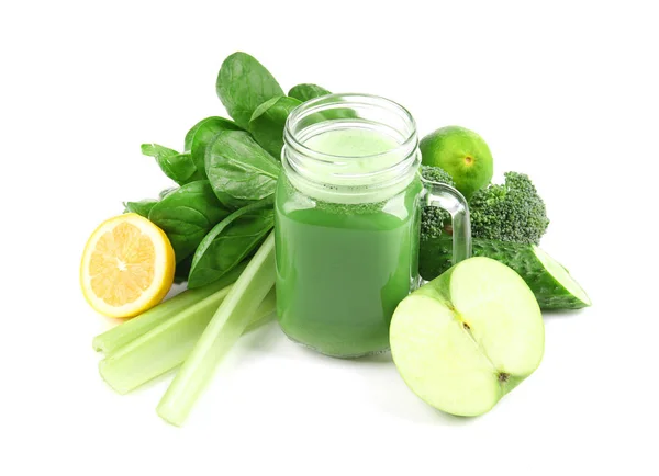 Jugo sano verde — Foto de Stock