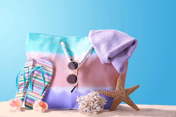 Composition with beach accessories — Stock Photo, Image