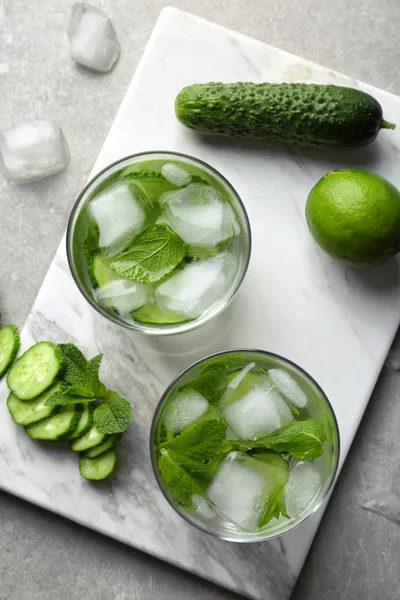 serinletici su nane ve salatalık ile