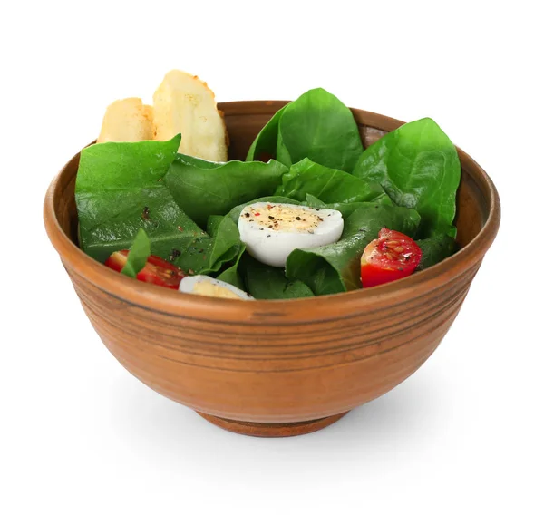 Sallad med vaktelägg — Stockfoto