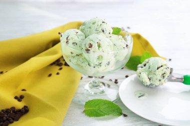 Naneli çikolata chip dondurma