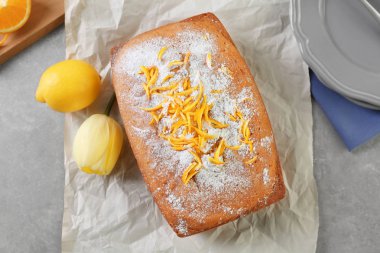 Lezzetli narenciye pasta 