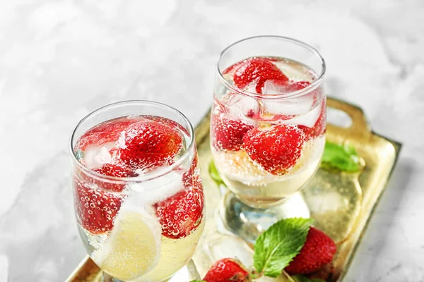 Deliciosa limonada de fresa — Foto de Stock