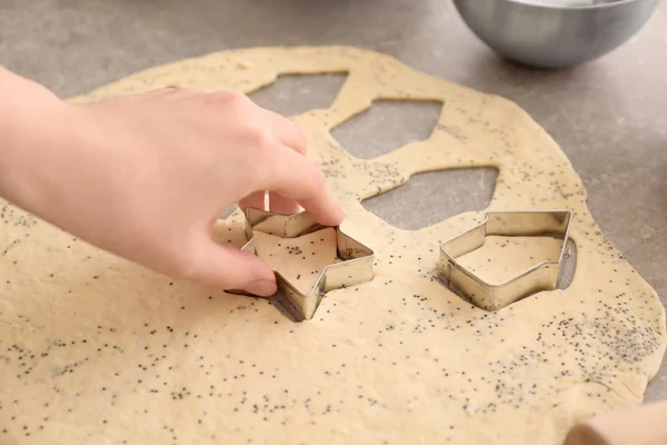 Cozinhar biscoitos de Natal — Fotografia de Stock