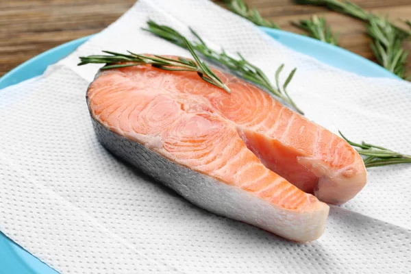 Steak salmon dengan rosemary — Stok Foto