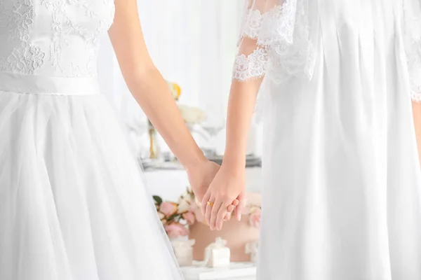 Spose sul matrimonio lesbico — Foto Stock