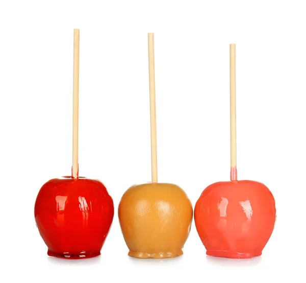Läcker candy äpplen — Stockfoto