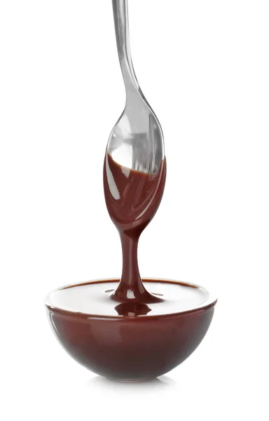 Delicious chocolate sauce — Stock Photo, Image