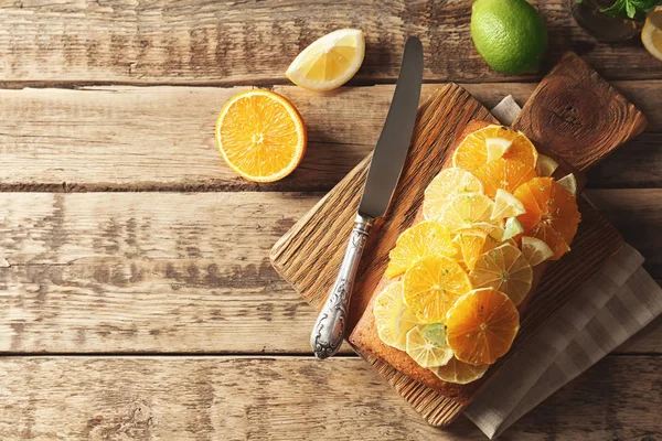 美味的柑橘蛋糕 — 图库照片