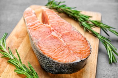 rosemary ile Somon steak