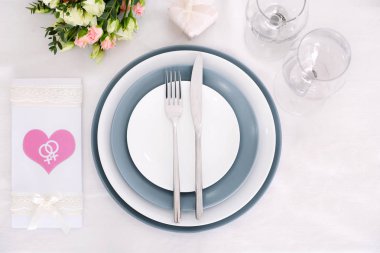 Düğün için hizmet tablo