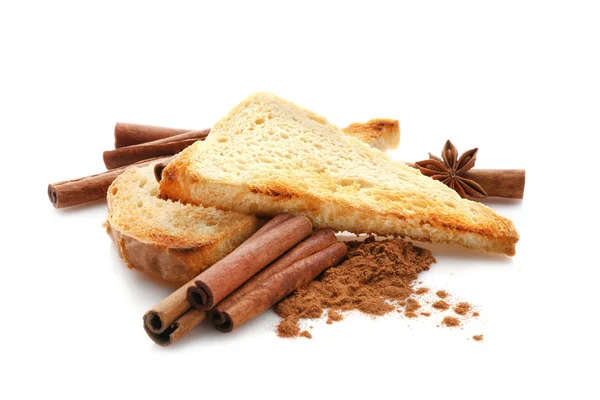 Tasty cinnamon toasts — Stock Photo, Image